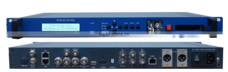 Profesional MPEG4 Decoder DVB-T Decoding Satellite Signals