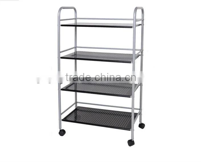 Hot selling 4 tier removable metal storage cart
