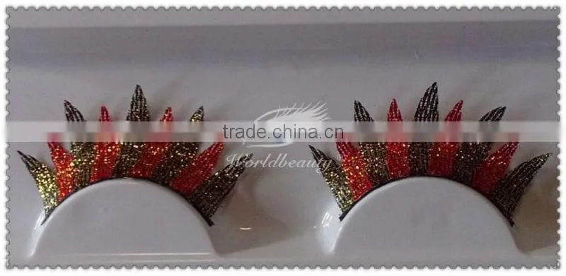 wholesale hot red lace eyelashes high Quality