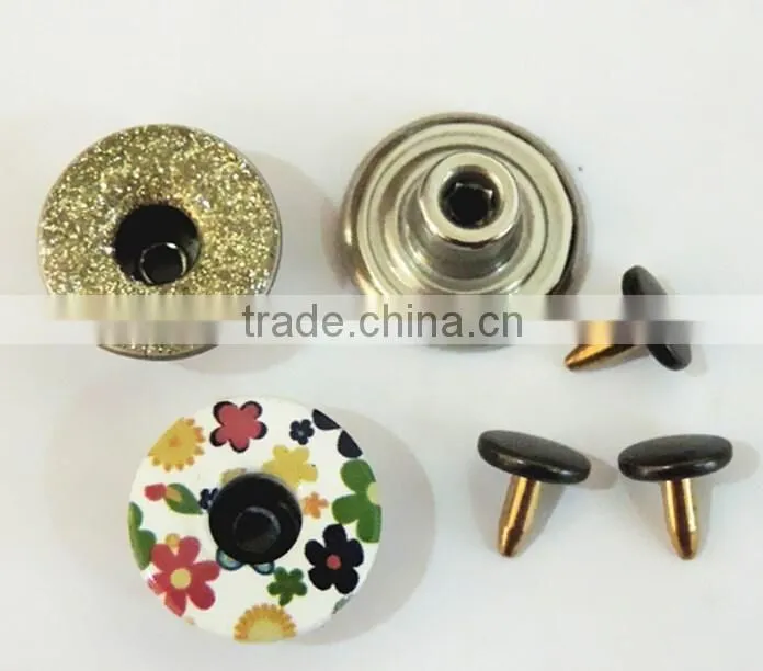 2016 fashion High-grade metal net cap button