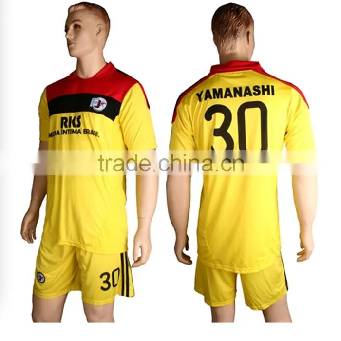 OEM customized soccer jersey in china