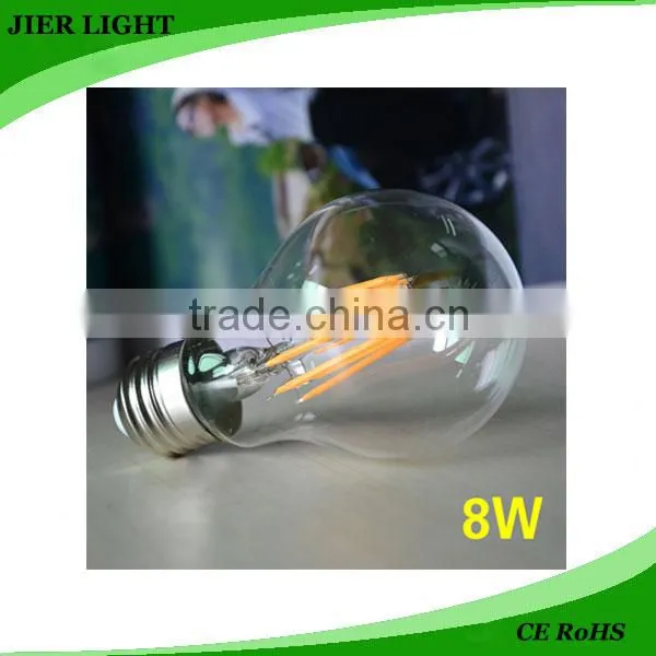 8W E26/27 Dimmable Filament LED Bulb