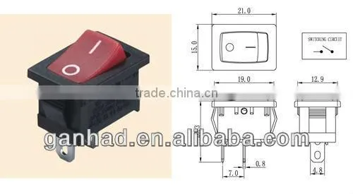 Single Pole double pole double throw rocker switch