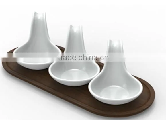 New style fashion wholesale Dinner set 3 pcs snack plate cheap china plates