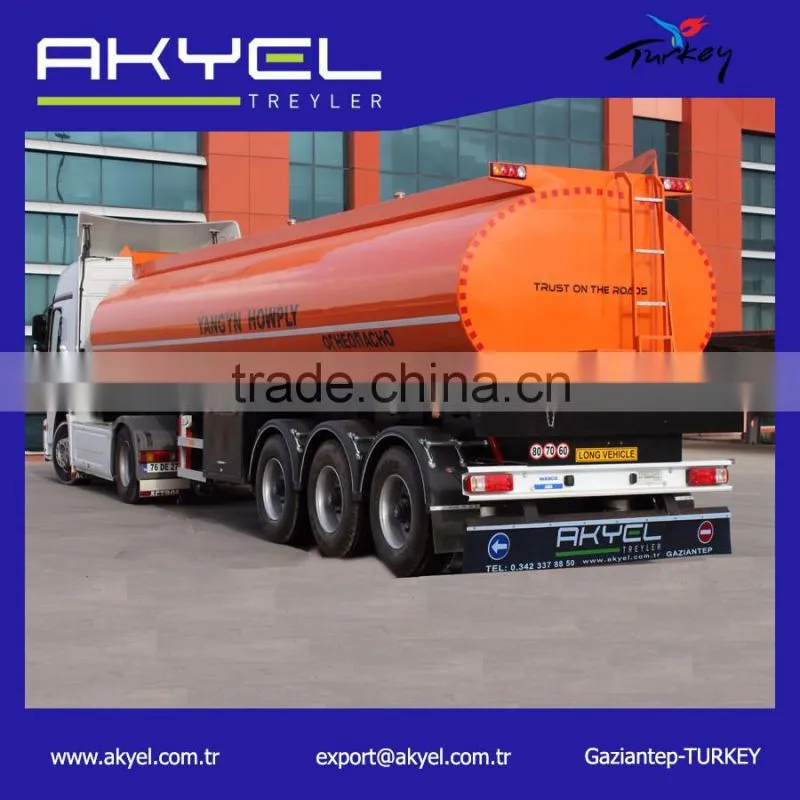 3 axle fuel diesel oil petrol Tanker semi trailer for sale