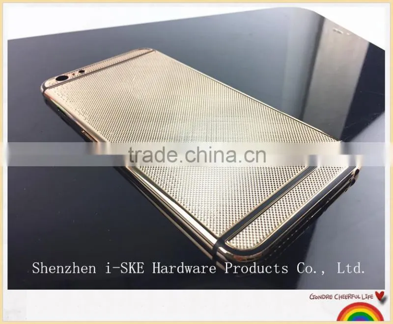 Rose Gold Stripe Back Housing for iPhone 6 Plus , Luxury Gold Housing for iPhone 6plus