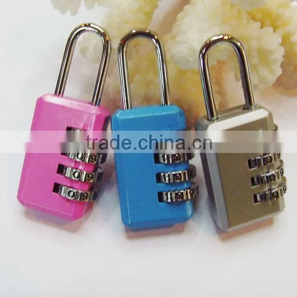 Popular 3 digital combination padlock/oem lock with more styles Silver Smart Digital Combination Padlock