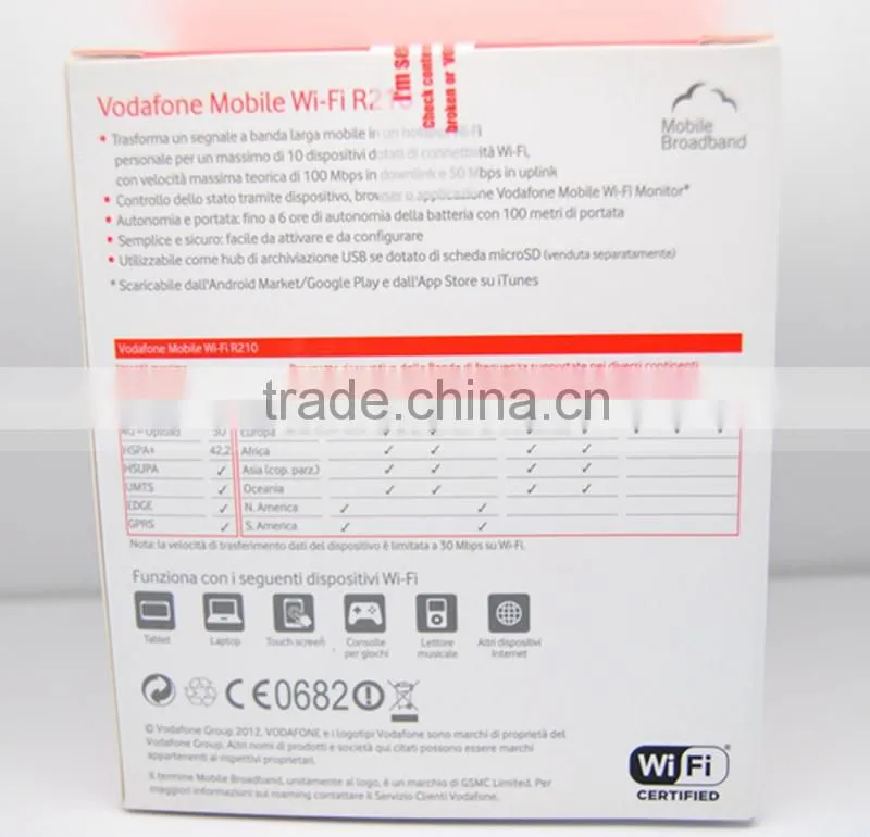 New Original Unlock LTE FDD 100Mbps Vodafone R210 4G wifi router