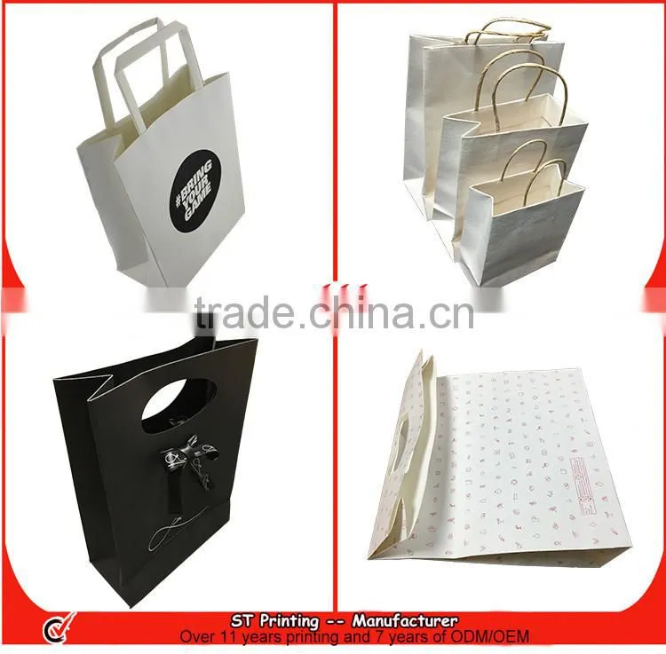 Natural Kraftstand up paper wine bottle bags cheap