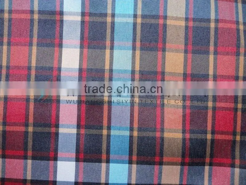 Yarn Dyed Check colored pant dress Fabric