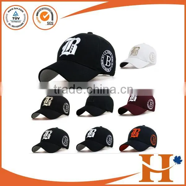 OEM 3D embroidery logo golf hats 100% cotton