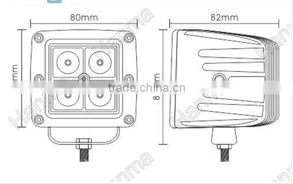 Super bright 12V/24V led lights, led driving lights for ATV/Trucks/Off-road/Construction/Mining IP67 waterproof
