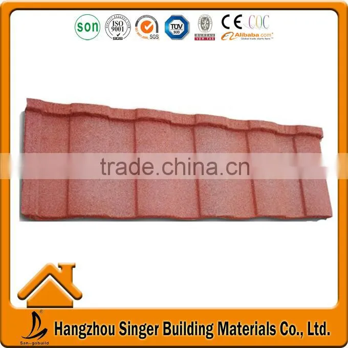 Stone Coated Metal Roofing Tile And Roof Gutter Factory