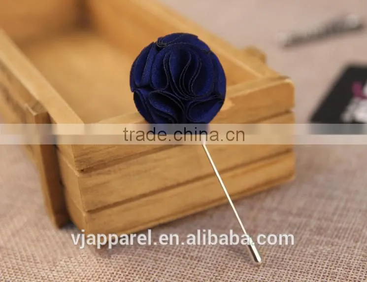 Men's Polka Dot Flower Lapel Pin Flower Boutonniere