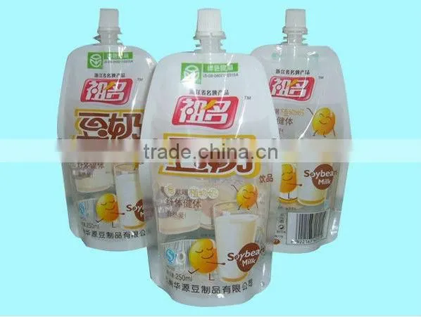high quality juice drink pouch with spout liquid pouches