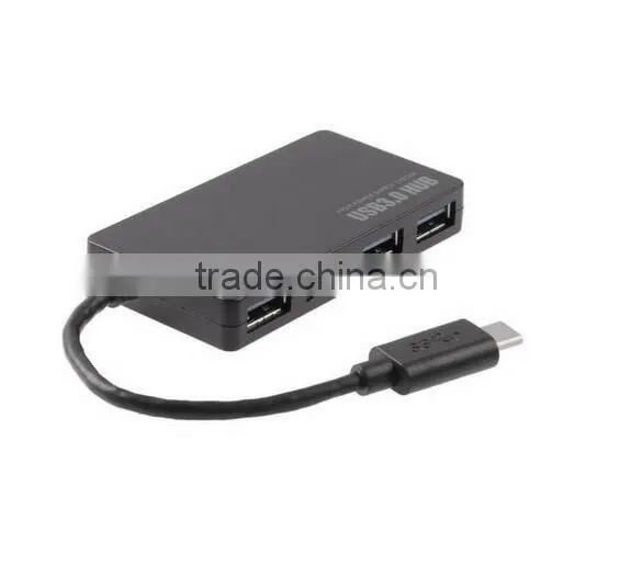 USB 3.1 Type C Hub Multiple 4 Ports type-C to USB 3.0 hub adapter For new Macbook