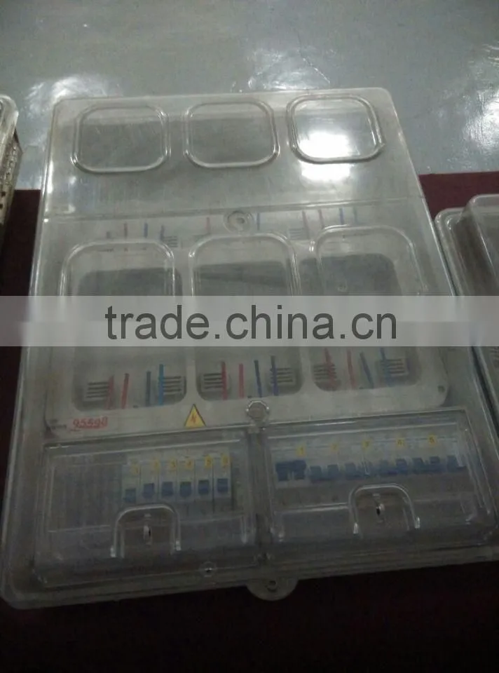 Single-phase four electric meter box