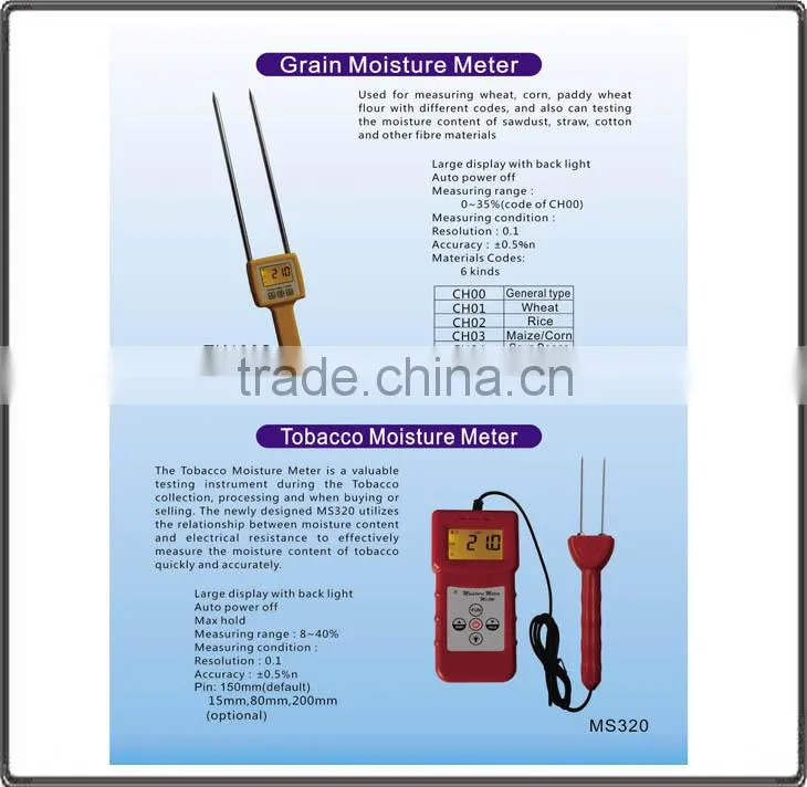 Digital Portable paper and cardboard Moisture Meter