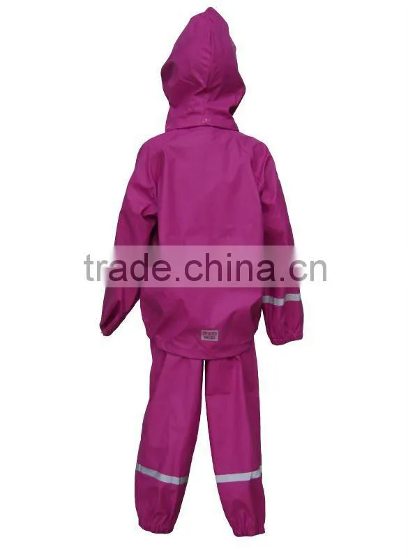 Kid's All-over Printed PU Knitted Rain Sets, Rain Suit, Rain Wear
