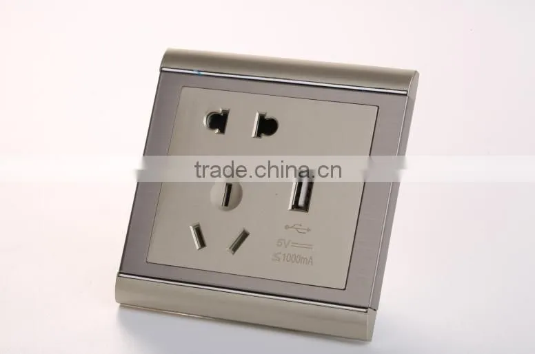 Factory supply 5pin socket USB wall socket with the best quality