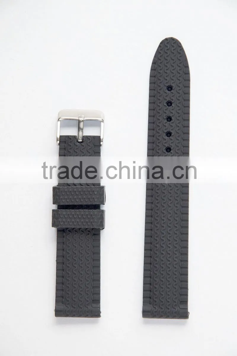 Silicone wristband watch band for adult and bracelet for straps