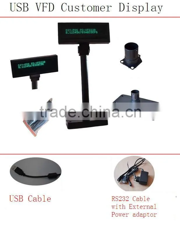 VFD customer display VFD220 20x2 POS Display