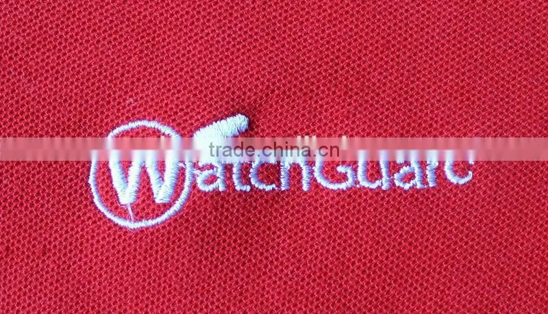 Custom Red Color polo t shirt with your own logo ,one color logo t shirt