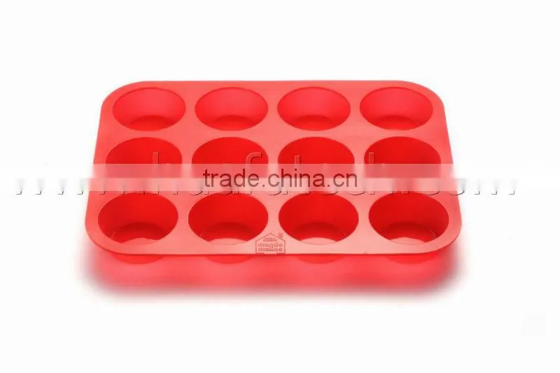12 cup silicone cake mold silicone muffin pans