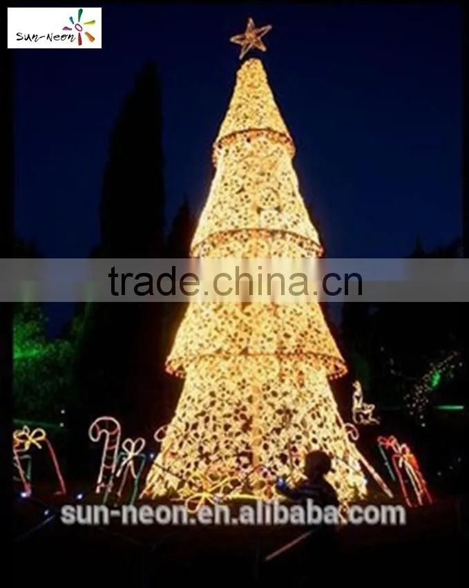 Fantasitc light up cones beautiful wire decorative cone tree shining led christmas cone shape light with smart design