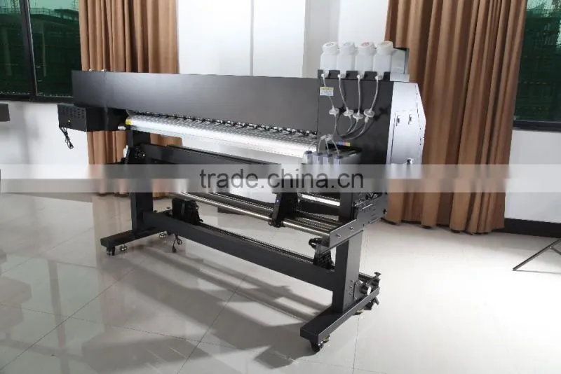 Cheap 1.8m large format dye sublimation inkjet printer with double 5113 print head for sale in china