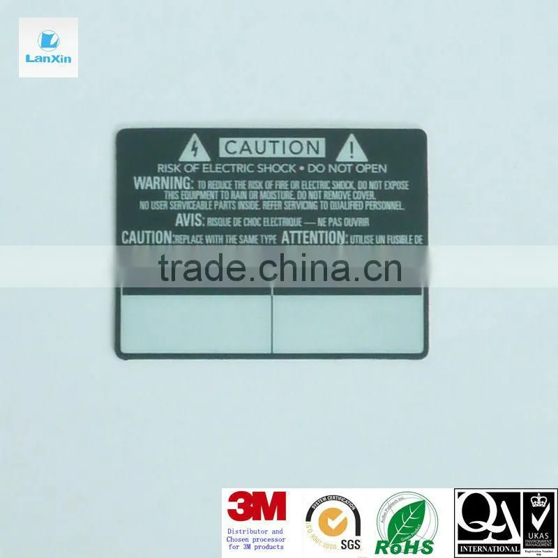 Custom silkscreen PC Stickers