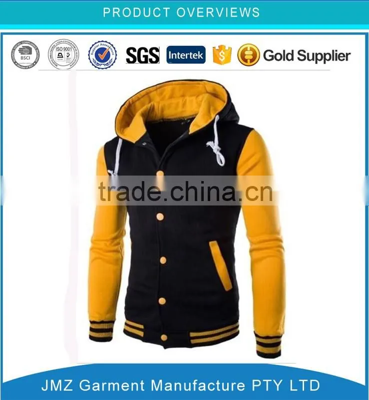 OEM custom men sweater Button placket hoodies street wear