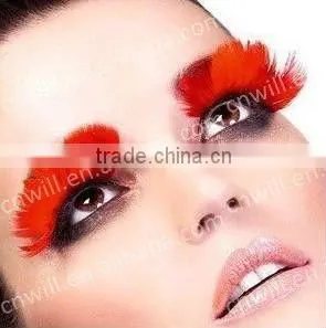 Fashion Pretty Colorful Feather Eyelashes Hot Sale