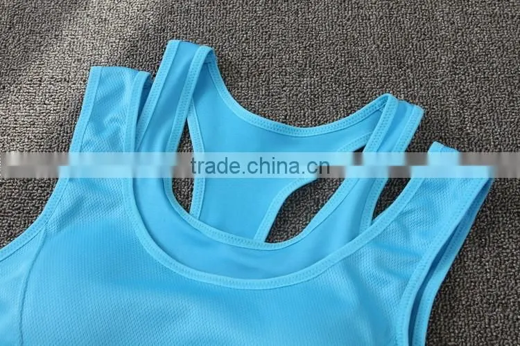 Women sport bra ,fitness running quick dry bra, female yoga fake two sport bra WA20
