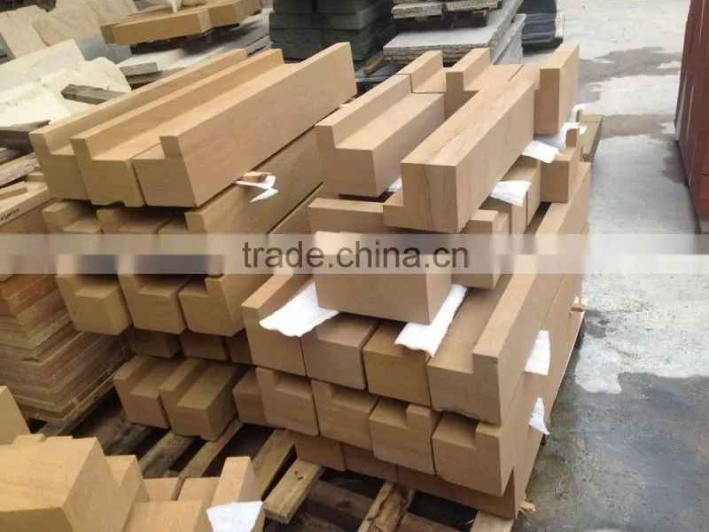 Wholesale Yellow wooden Sandstone block