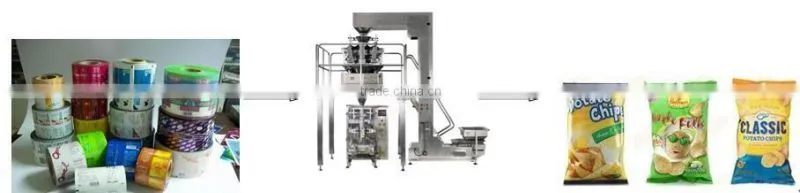 Pack 50g to 500g Peanuts cashew packing machines with 10 heads weigher and 320 VFFS packing machine