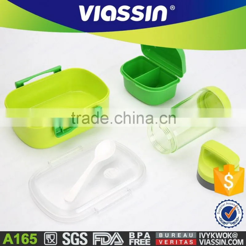 A165 lunch box with lock and water bottle