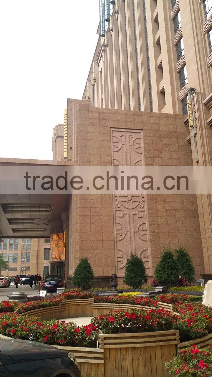 Russian style villa external wall cladding granite project