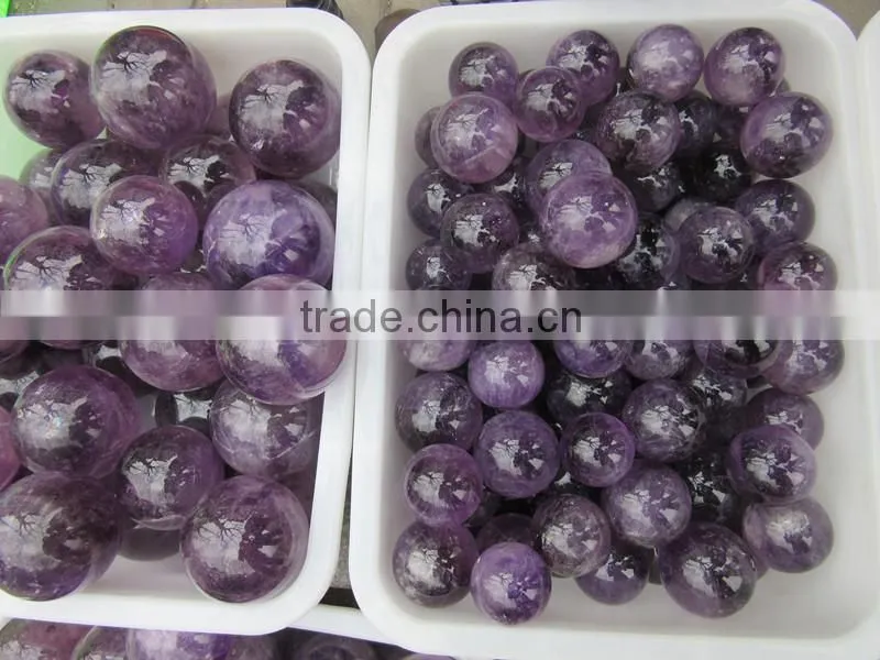Customed charming natural quartz amethyst Crystal Ball/Sphere