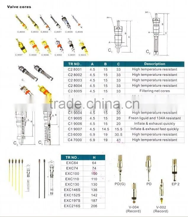 TR#418AC Chromed sleeve & cap Snap-in Tubeless tire Valves