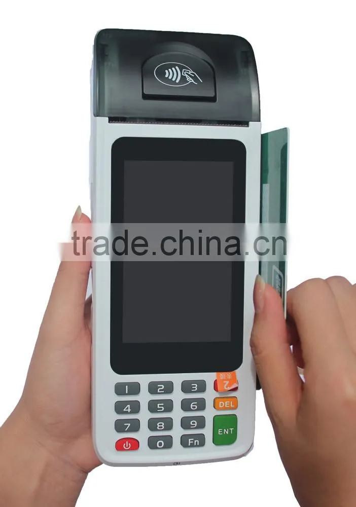 Mobile Payment POS Terminal with MSR,Camera,Printer,GPS,NFC