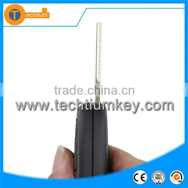 2 Button remote key shell cover blank without logo with 407 HU83 blade for c5 c3 xsara for citroen