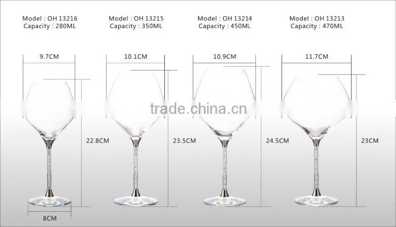 Supply 518ml creative fashion personality crystal skull glassware tritan wine glass wholesale for party