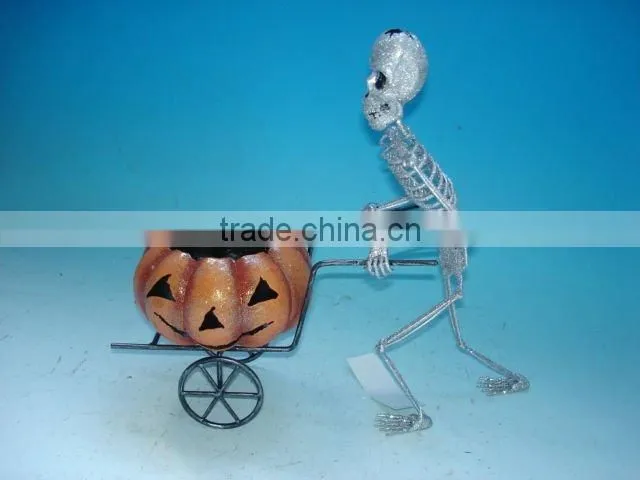 HALLOWEEN CAT DECORATION-- CANDLE HOLDER