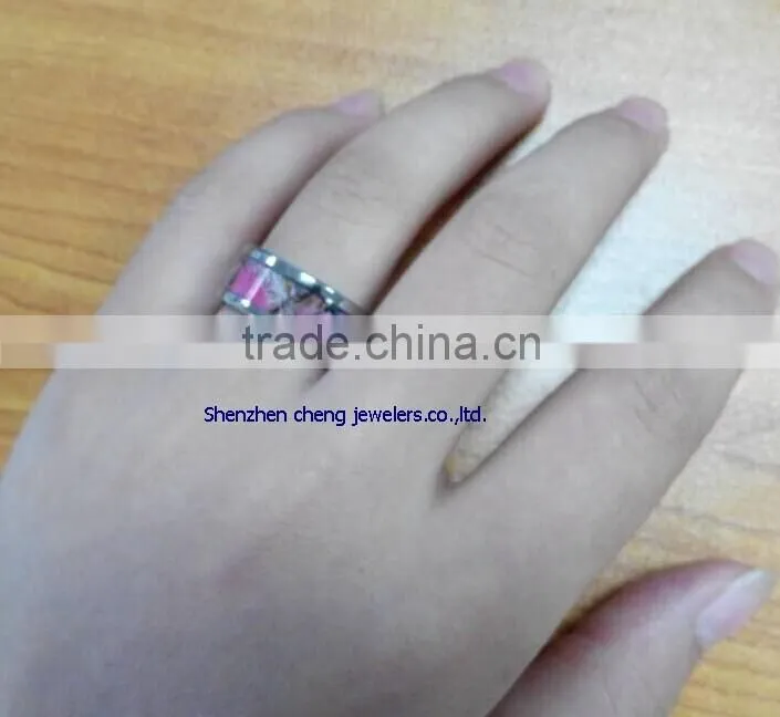 New year product titanium camo rings for unisex