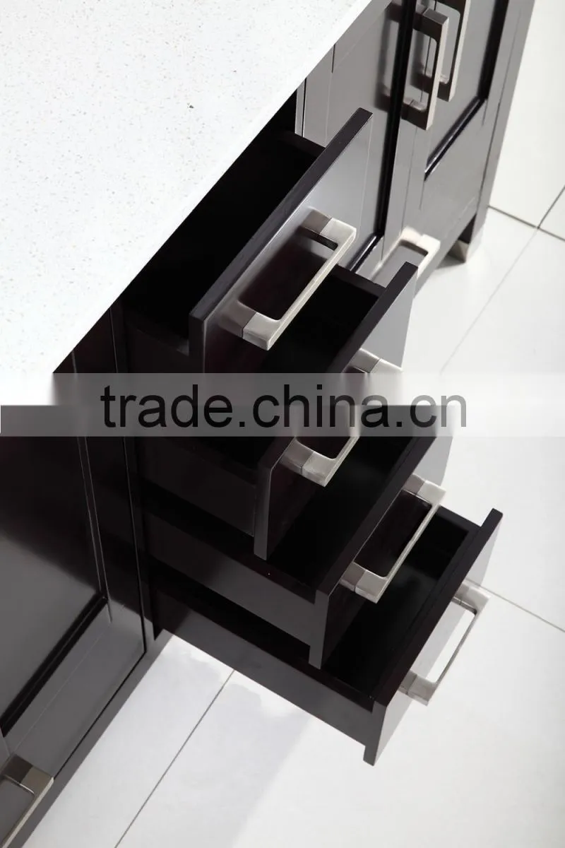 USA modern bathroom vanity series with quartz top