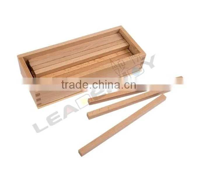 Educational toys for children montessori material of box of wooden prisms