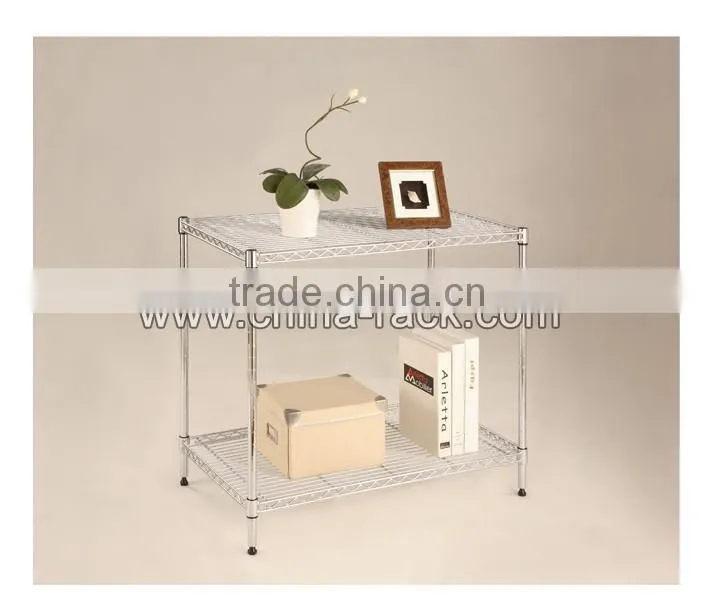 Household Chrome Metal Retail Wire Shelving Display