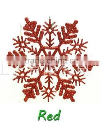 decoration christmas plastic glitter snowflake