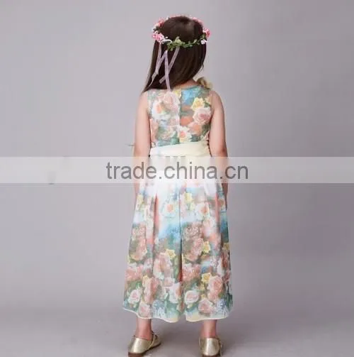 factory direct flower girl dress of 9 years old summer casual baby cheap flower girl dress